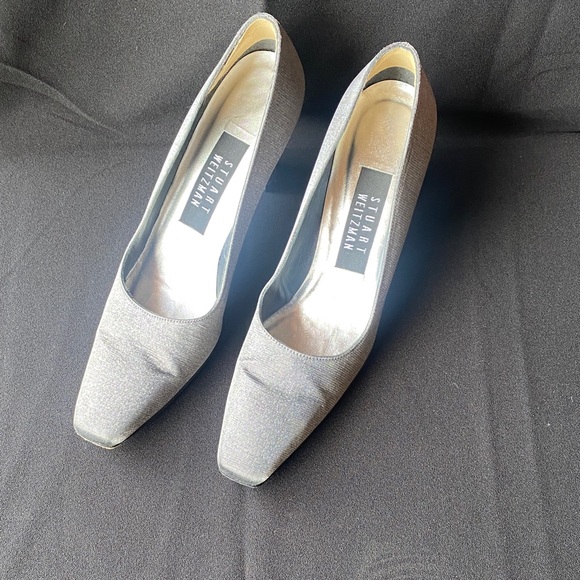 Stuart Weitzman Shoes - Stuart Weitzman Shimmering Gray Heels